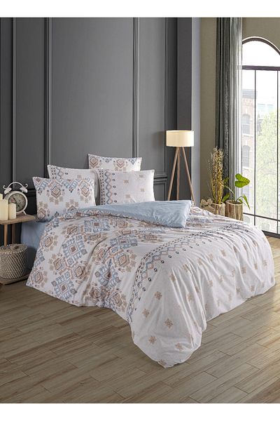 Marka Newhome Meyra Double 100% Cotton Printed Pique Set