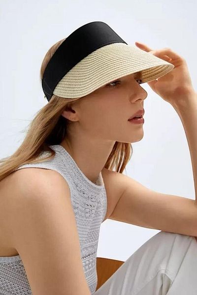 BAHELS Imported Folding Hat - Visor, Sunscreen Visor White