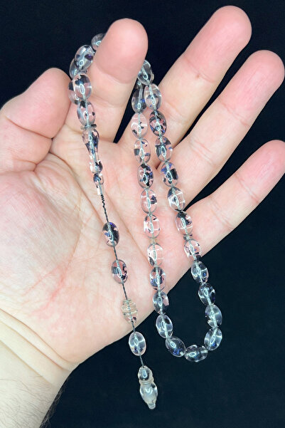 isfahantakı Sedef varaklı özel uçak camı 8x12 mm özel parçacıklı tesbih