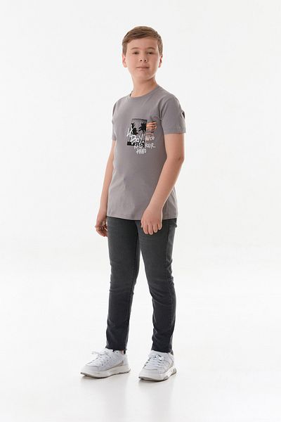 Fulla Moda Μπλουζάκι για αγόρι με στάμπα από 100% βαμβάκι