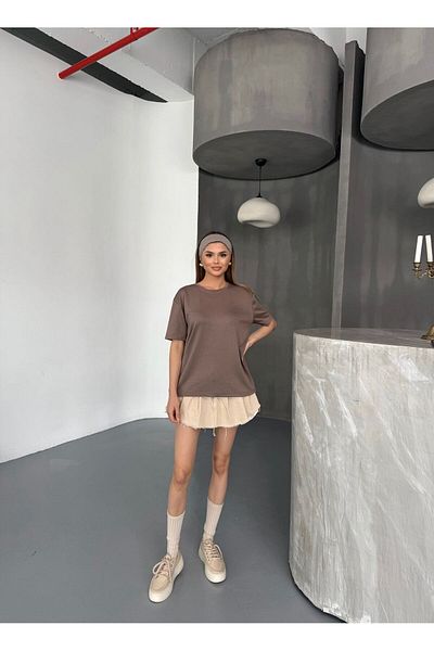 NEAR Γυναικείο T-Shirt Modal Basic Crew Neck – Ελαφρύ, απαλό και άνετο casual μπλουζάκι