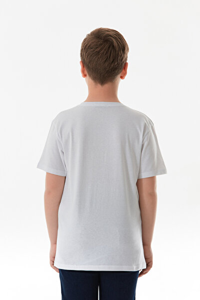 Fulla Moda Μπλουζάκι για αγόρι με στάμπα μοτοσικλέτας 100% βαμβάκι