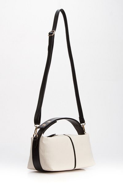 BAHELS Black Nyra Canvas Hand and Shoulder Bag