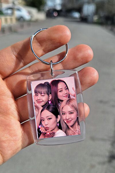 SARANG Şeffaf Çerçeve Anahtarlık - Soft Blackpink