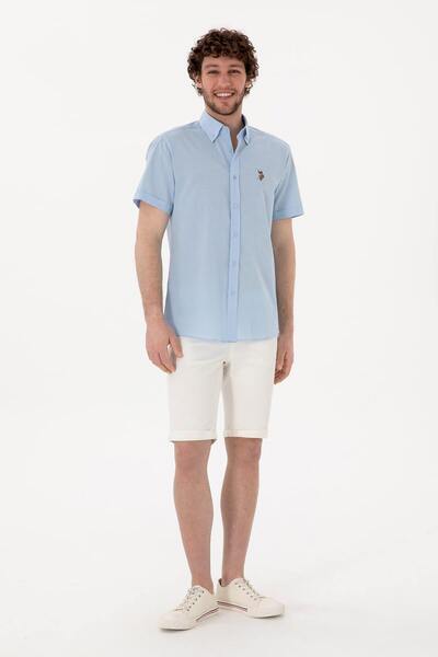 U.S. Polo Assn. Πόλο Ασν. Elfygl025Y Ανδρικό πουκάμισο γαλάζιο 2083854