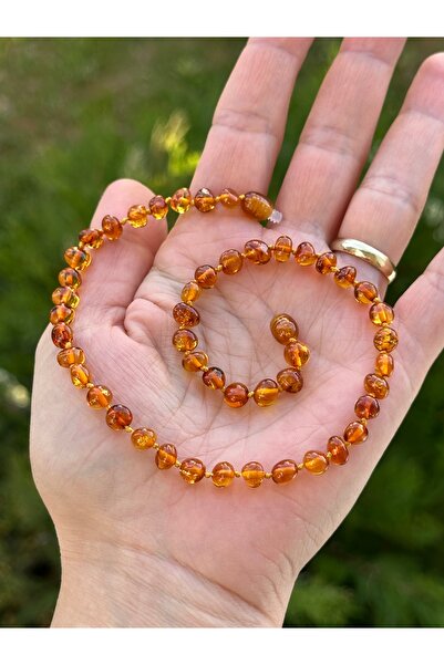 KEHRİBAREVİ EREĞLİ Damla Kehribar Bebek Kolye