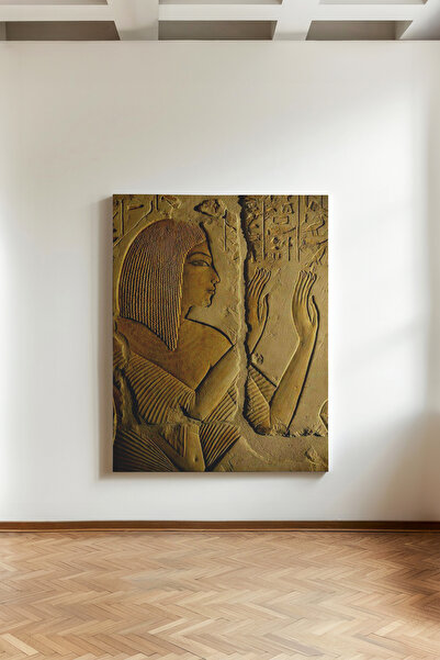 Kanvaspera Antik Mısır Hiyeroglif - Kanvas Tablo | Antik Mısır Sanatı | Tarih...