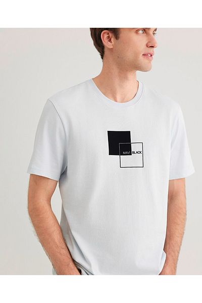 Mavi Men's Regular Fit Pocketless White Cycling T-Shirt Dmk. 612543 .70793