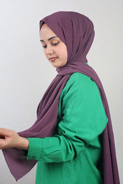 Levidor Solid Color Italian Crinkle Shawl - Pattern-01 - Color-29