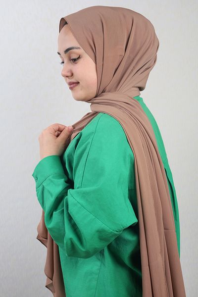 Levidor Solid Color Italian Crinkle Shawl - Pattern-01 - Color-20