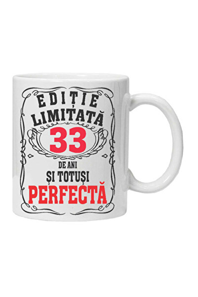 OEM Εξατομικευμένη λευκή κούπα "περιορισμένη έκδοση - τέλεια", 33 ετών, INOVA...