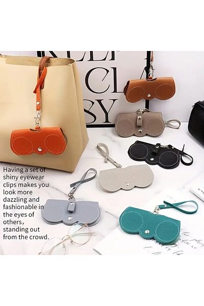 GlassySKY Eyewear Case with Practical Easy Carrying and Access to Hang on Bag, Summer Accessory Fashion