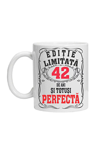 OEM Εξατομικευμένη λευκή κούπα "περιορισμένη έκδοση - τέλεια", 42 ετών, INOVA...