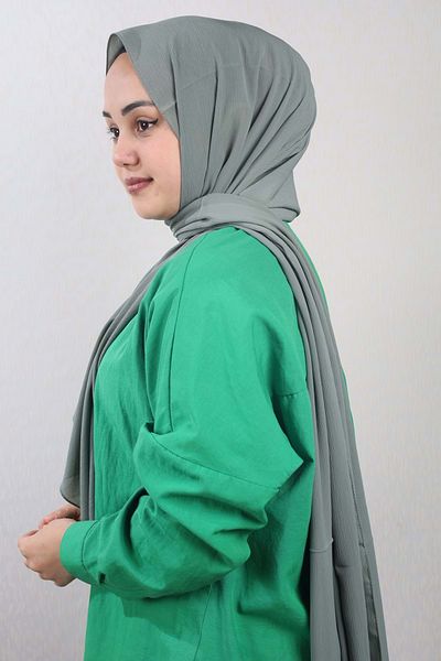 Levidor Solid Color Italian Crinkle Shawl - Pattern-01 - Color-18