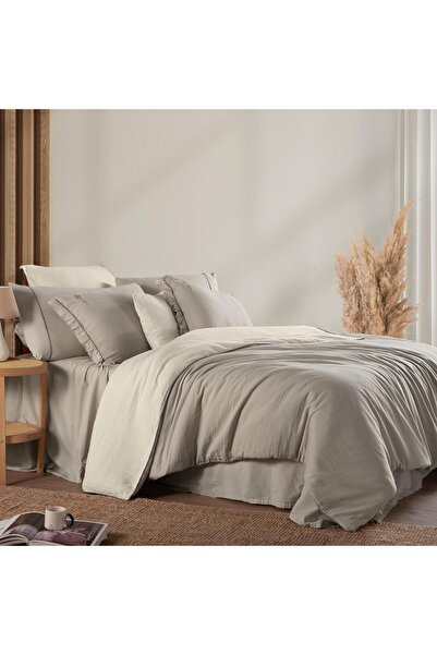 Sarev Mood Comfort Kenyon Ekru Tek Kişilik Nevresim Takımı