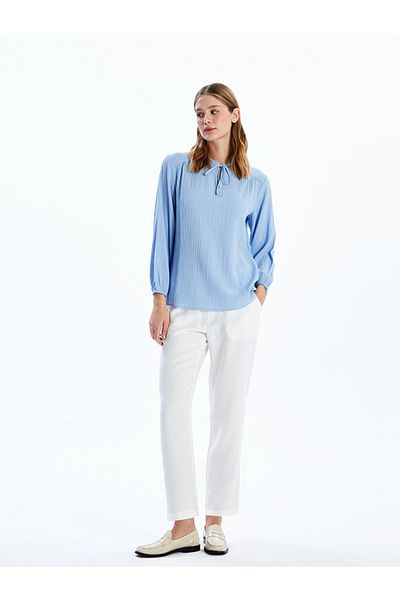 LC Waikiki Γυναικείο παντελόνι LCWAIKIKI Classic Elastic Waist Loose Fit