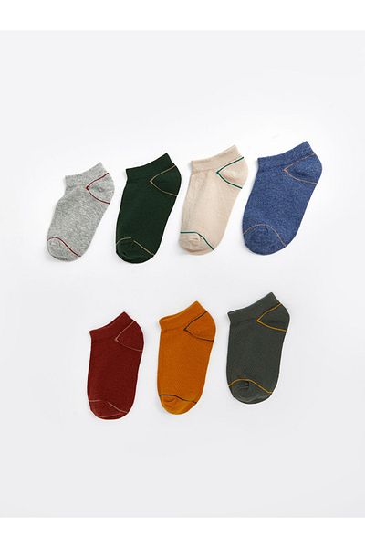 LC Waikiki Boy's Cotton 7-Pack Booties Socks