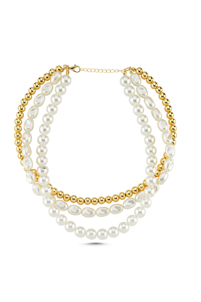 Venus Design İncili 3lü kolye