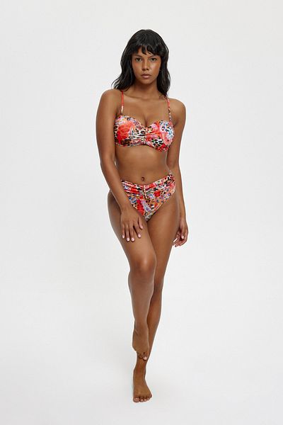 Louren B11035 Empty Coated Strapless Bk Tk