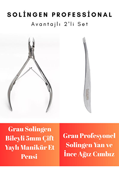 Grau Bileyli Solingen Manikür Et Pensi ve Profesyonel Solingen Yan Ağız Cımbı...