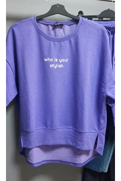 AKŞEN GİYİM FEMEII MĂRIME MARE 100% BUMBAC TREI fire, DOUĂ BUCURI, PANTALONI SCURT, MÂNECĂ SCURTĂ, FAȚĂ, TRICOU SCURT, PARTEA DE SUS