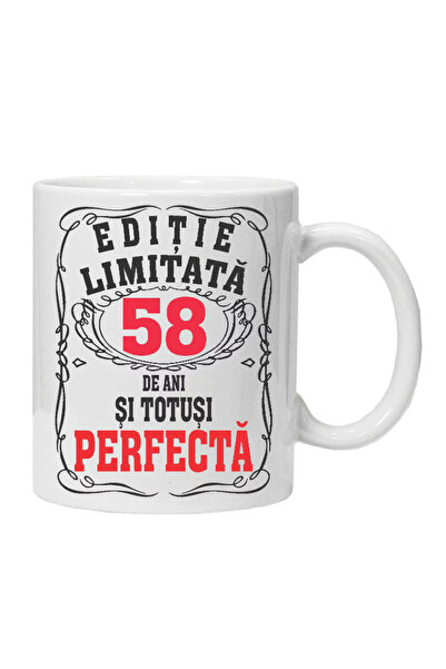 OEM Εξατομικευμένη λευκή κούπα "περιορισμένη έκδοση - τέλεια", 58 ετών, INOVA...