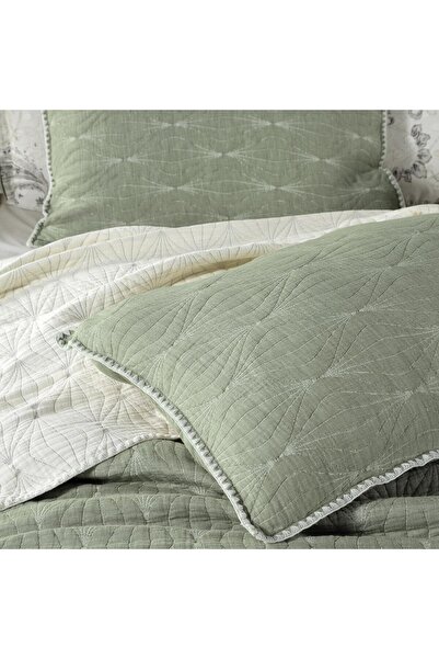 Sarev Launa Yeşil Tek Kişilik %100 Pamuk Yatak Örtüsü 180*220 cm