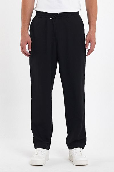 İMVAGO Men's Black Baggy Style Trousers