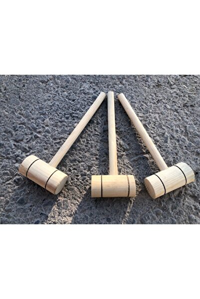 Metler Elmas Pinyata Çikolata Tokmağı Ahşap Tokmak Et Dövme Zeytin Dövme Ceviz Dövme Tokmağı 1 Adet