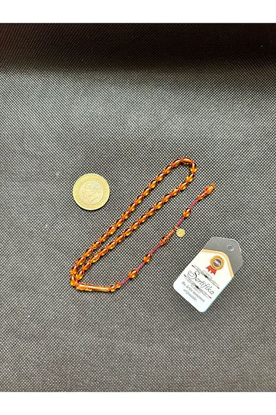 Kehribarstore Squeezing Amber Wrist Length 4 Finger Tiny Size Four Finger System Masterly Craftsmanship Men's Gift