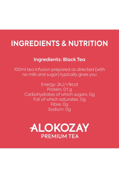 Alokozay Premium Black Tea - 100 Individual Enveloped Tea Bags + Mug - Limited Edition
