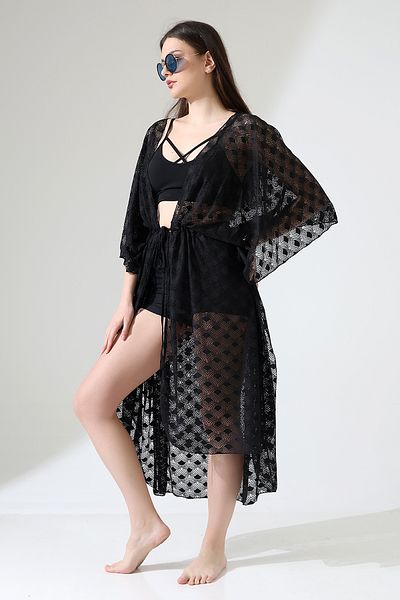 Esberin Long Lace Pareo with Front Tie
