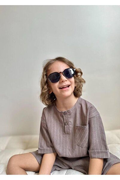 YİGİT BUTİK Yigit Butik Poplin Fabric Boy's Shorts Suit