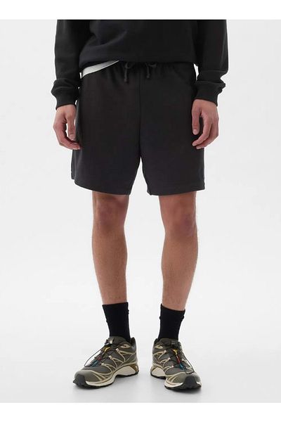 GAP V-frch Ft Heritage Logo Κοντό υφασμάτινο σορτς Ανδρικό σορτς μαύρο