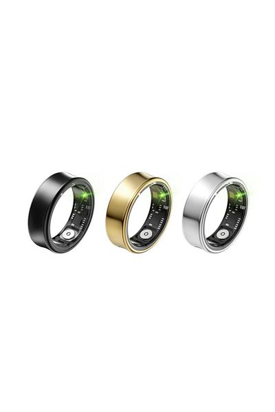 meltobe Xo Rs01 Smart Ring 10 No 19.9mm أسود، ضغط الدم، النوم، عد الخطوات، الأوضاع الرياضية، IOS، Android