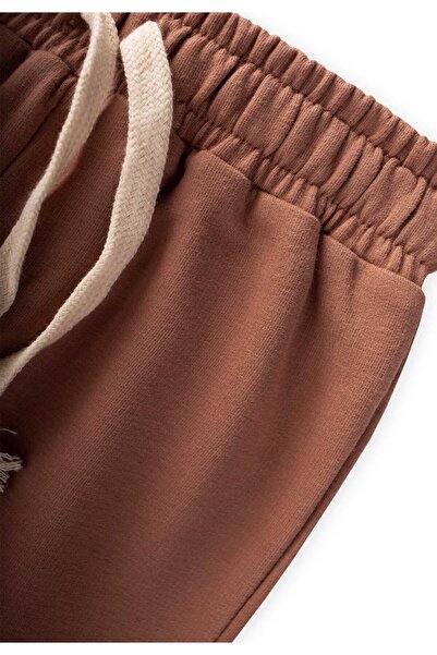 Cigit Basic Tracksuit 1-9 Years Dark Brown