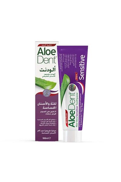 AloeDent Aloedent Fluoride Toothpaste for Sensitive Gums and Teeth - 100 ml