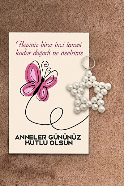 Tepaxi Anneler Günü Hediyesi - 14 Mayıs Anneler Günü Hediye Kartı Yıldız Inci...