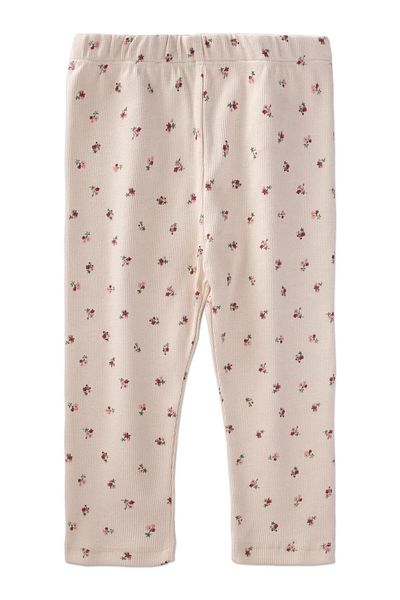 Cigit Patterned Tights 1-5 Years Ecru