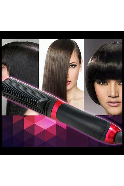 Other Electric Straightening Comb Red/Black