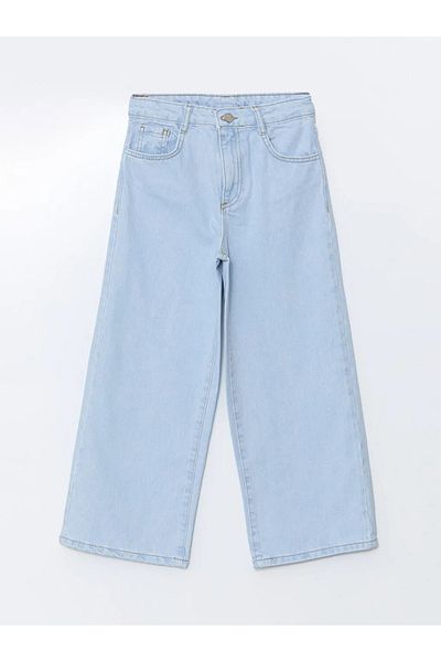 LC Waikiki Pantaloni de jeans pentru fete LCW Kids cu talie elastică reglabilă