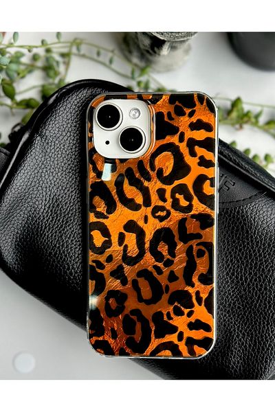 Go Aksesuar حافظة سيليكون بتصميم لامع متدرج اللون متوافقة مع هاتف Iphone 13 - 14 - 15