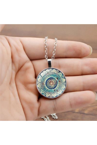 Nehir European and American Style Retro Glass Necklace Mother's Day and Valentine's Day Gift
