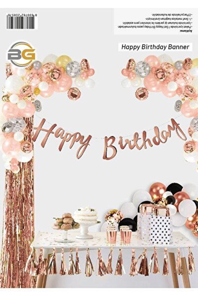 party world Shiny Calligraphy Banner Lettering – Happy Birthday & Happy Birth...