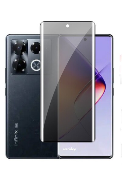 corcishop Infinix Note 40 Pro Tam Kaplayan Kavisli Hayalet Nano Ekran Koruyucu