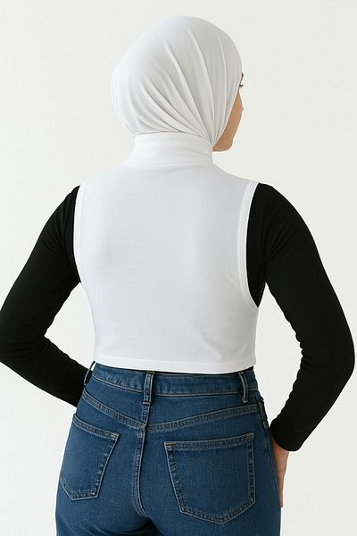 mirach Εύκαμπτος γιακάς λαιμού Lycra Hijab Body - Αξεσουάρ Concealer χαμηλού κοψίματος