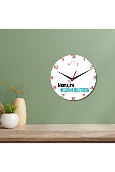 gifttime Ceas de perete din sticlă special conceput pentru asistente