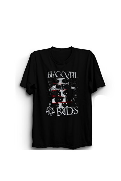 The Fame Black Veil Brides, Bloody Lines, Rock Metal Music Band Tricou negru 100% bumbac
