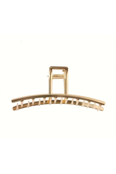 TREND Large Size Gold Metal Long Stick-Shaped Latch Buckle Modern Design Hair Accessory