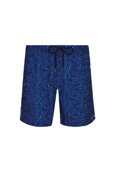 REMSA Erkek Deniz Havuz Şortu Desenli Gale S270 Mavi